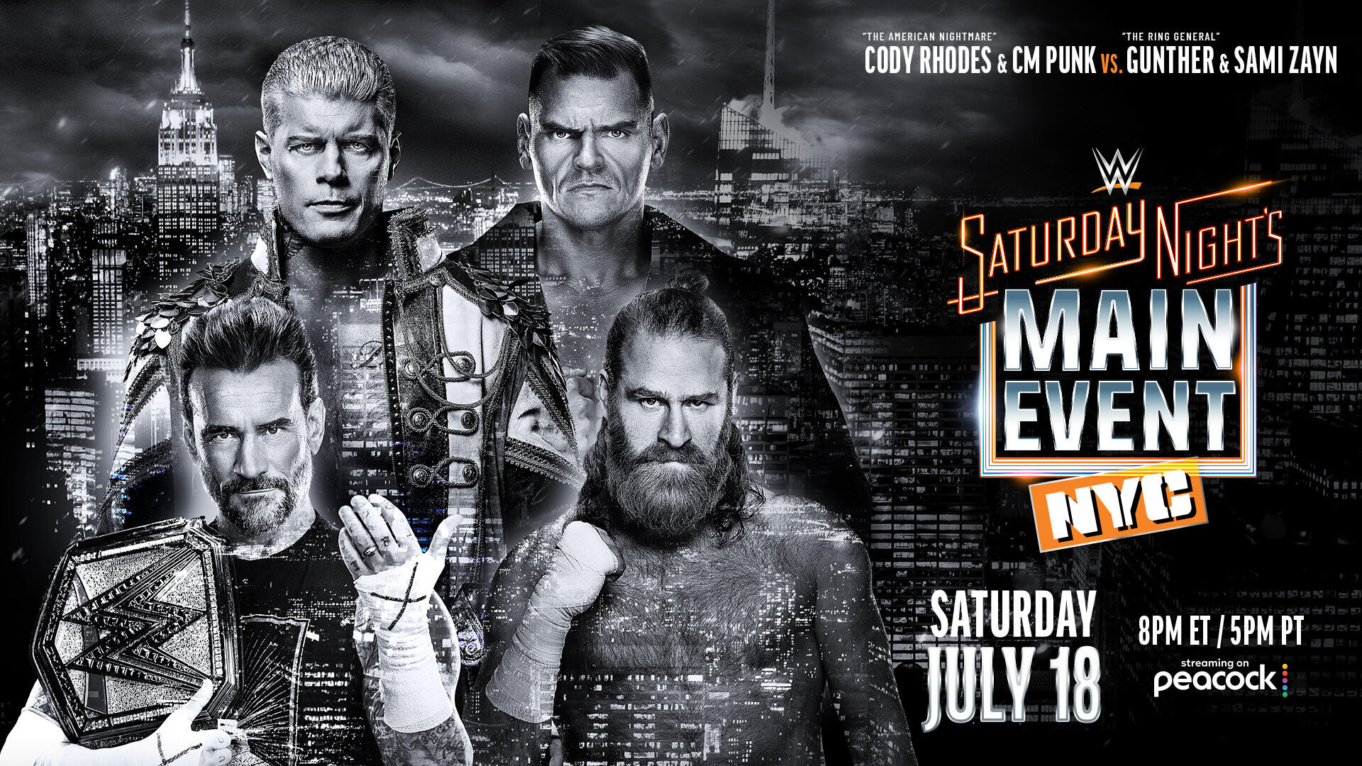 Saturday Night Main Event 7/18/2026 poster